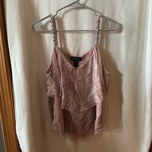 INC International Concepts Blush Layered Camisole